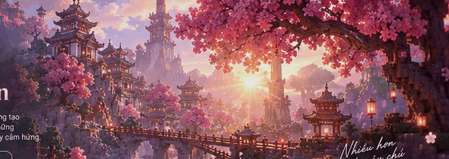Khung cảnh Sakura của PrimeMC